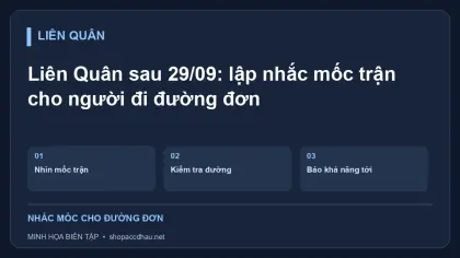 Liên Quân sau 29/09: lập nhắc mốc trận cho người đi đường đơn
